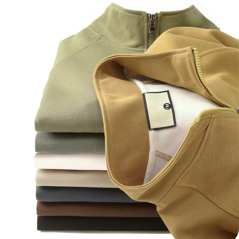 Men's Half Zipped Stand Collar Sweater Autumn and Winter Raglan Sleeve Loose Long Sleeve Rib Outerwear Top Men's Coat Fashion
Men's Half Zipped Stand Collar Sweater Autumn and Winter Raglan Sleeve Loose Long Sleeve Rib Outerwear Top Men's Coat Fashion