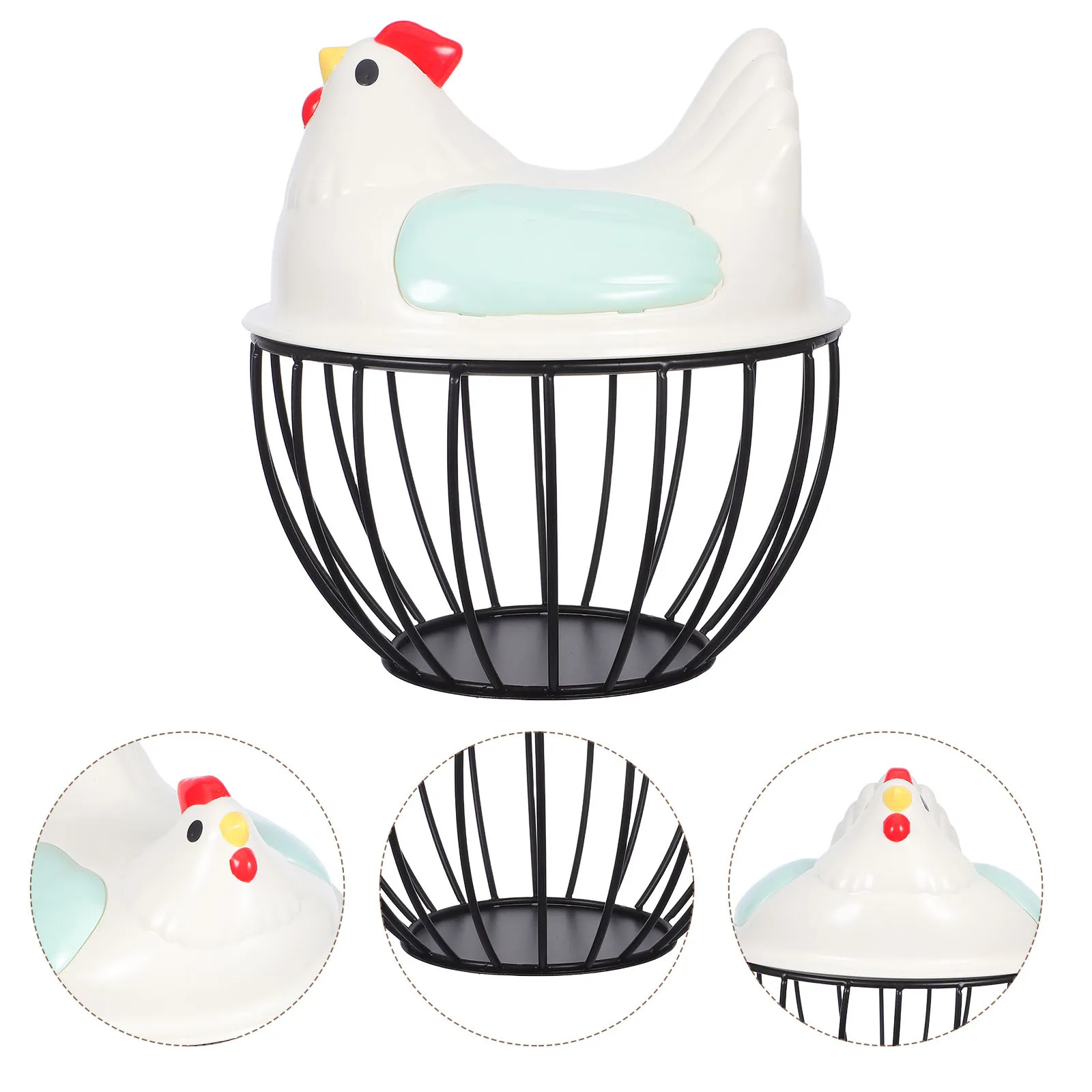 Charming Iron Egg Basket Metal Wire Lid Countertop Organizer Farmhouse Style Fresh Egg Holder Container
Charming Iron Egg Basket Metal Wire Lid Countertop Organizer Farmhouse Style Fresh Egg Holder Container