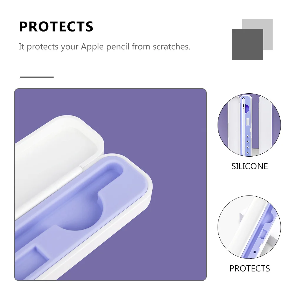 1pc Capacitive Pencil Case Violet Storage Box For Pencil 1St 2Nd Gen Touch Pen Holder Silicone Lined Protective
1pc Capacitive Pencil Case Violet Storage Box For Pencil 1St 2Nd Gen Touch Pen Holder Silicone Lined Protective