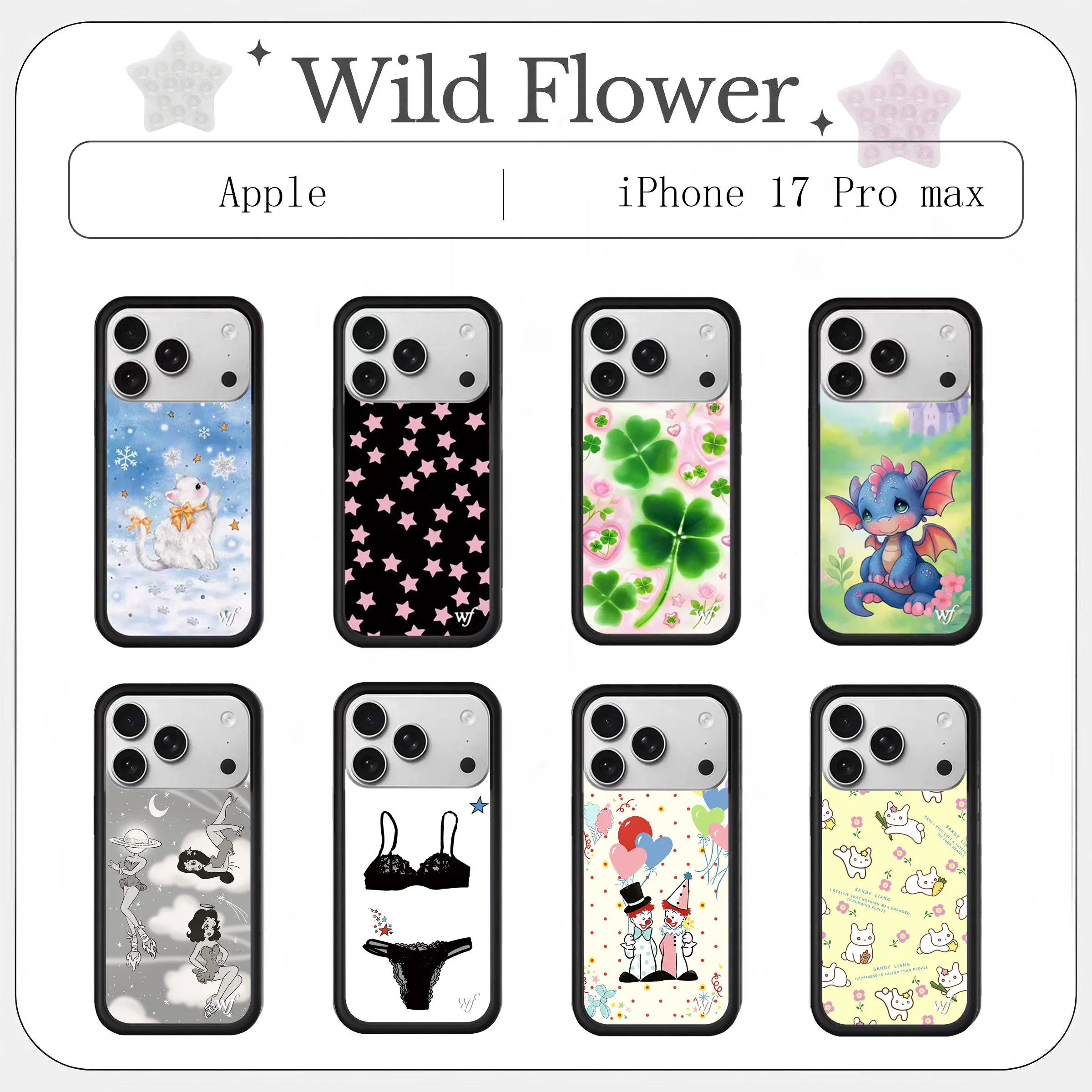 New 2026 Wildflower ins Dragon Dreams Phone Case for iPhone 17 16 15 14 13 12 Pro Max Plus WF Lovely Anime shockproof Back Cover
New 2026 Wildflower ins Dragon Dreams Phone Case for iPhone 17 16 15 14 13 12 Pro Max Plus WF Lovely Anime shockproof Back Cover