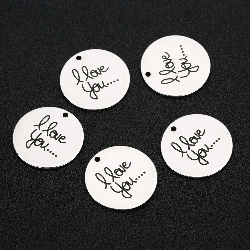 5pcs Letter Pendant Charm Necklace DIY Accessories Stainless Steel Jewelry Making Earrings Gift Idea Trendy Design
5pcs Letter Pendant Charm Necklace DIY Accessories Stainless Steel Jewelry Making Earrings Gift Idea Trendy Design