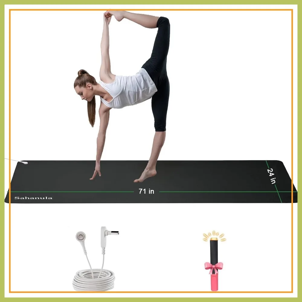 71x24in Non-Slip Grounding Yoga Mat with 15ft Cord for Sleep, Meditation, Anxiety Reduction
71x24in Non-Slip Grounding Yoga Mat with 15ft Cord for Sleep, Meditation, Anxiety Reduction