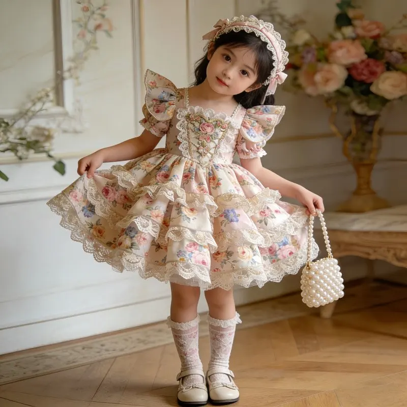Baby Girl's Summer Fashion Lolita Fluffy Princess Dress Children's Dance Costume Cute Soft Fabric Babywear for Girls
Baby Girl's Summer Fashion Lolita Fluffy Princess Dress Children's Dance Costume Cute Soft Fabric Babywear for Girls
