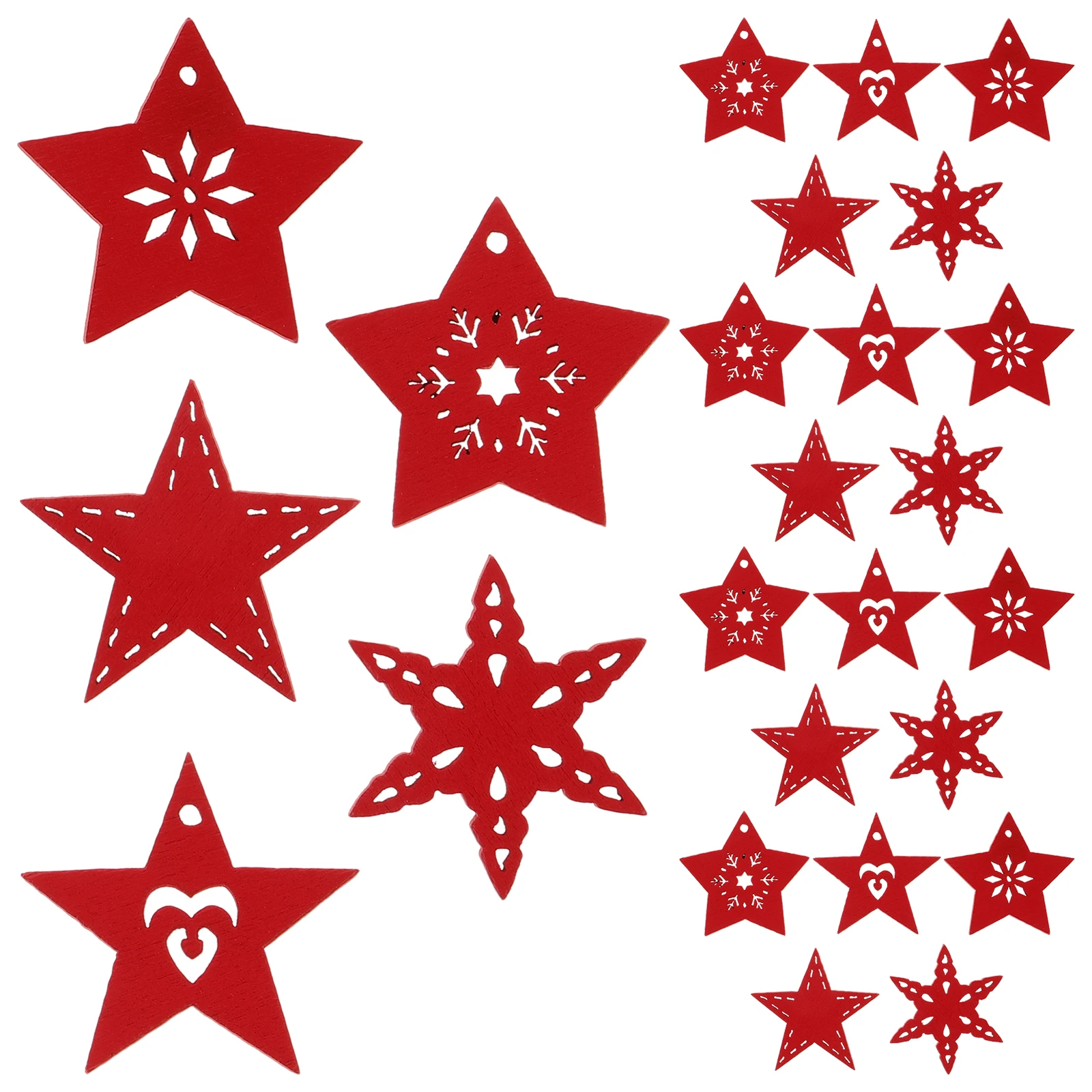 50pcs Pentagram Wooden Ornaments High Quality Christmas Decorations Red Hanging Craft Accessories Jewelry Parts
50pcs Pentagram Wooden Ornaments High Quality Christmas Decorations Red Hanging Craft Accessories Jewelry Parts