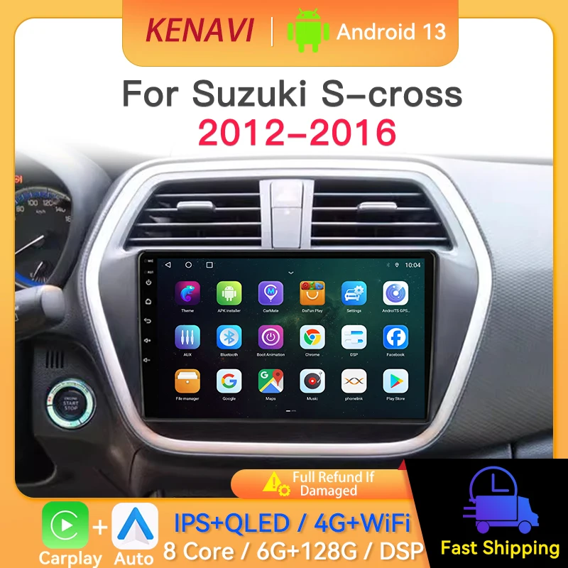 Android13 Car Stereo Radio For Suzuki S-cross 2012-2016 GPS Navigation Wireless Carplay Android Auto Multimedia Player Head Unit
Android13 Car Stereo Radio For Suzuki S-cross 2012-2016 GPS Navigation Wireless Carplay Android Auto Multimedia Player Head Unit