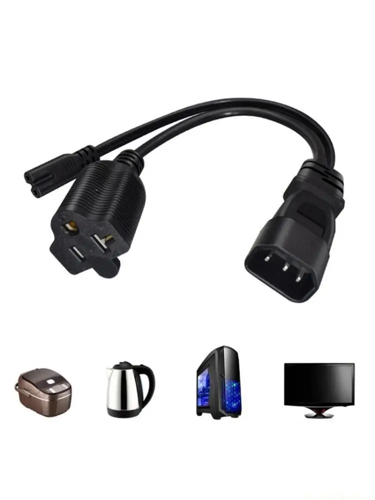 E56B Safe PVC Electrical Adapter IEC320 C14 to C7+5-20R 0.32m Cable for US Outlets
E56B Safe PVC Electrical Adapter IEC320 C14 to C7+5-20R 0.32m Cable for US Outlets