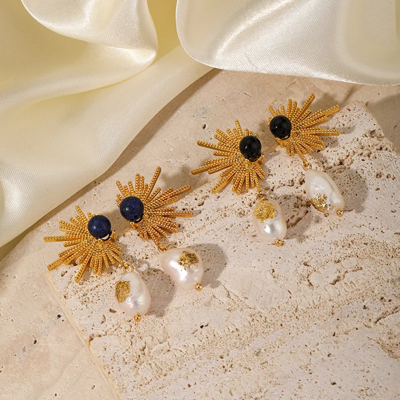 S925 Needle Korean Style Sunflower Pearls Dangle Earrings for Women , Woman Ear Accessories Jewelry Set
S925 Needle Korean Style Sunflower Pearls Dangle Earrings for Women , Woman Ear Accessories Jewelry Set