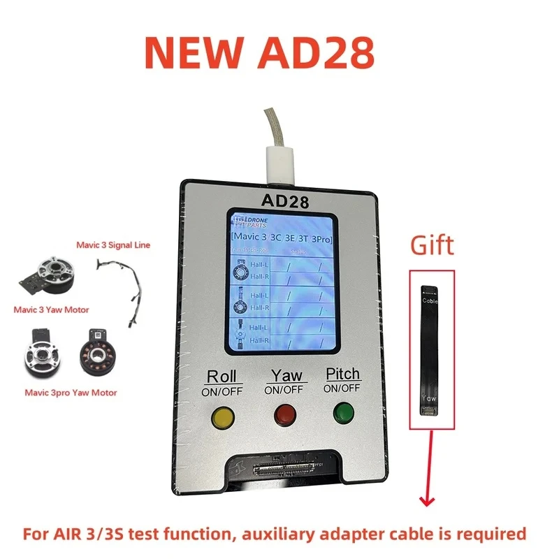 AD28 Gimbal Motor Tester For Mavic 3 Series Roll Yaw Pitch Engine Tool For Mavic3 pro Parts
AD28 Gimbal Motor Tester For Mavic 3 Series Roll Yaw Pitch Engine Tool For Mavic3 pro Parts