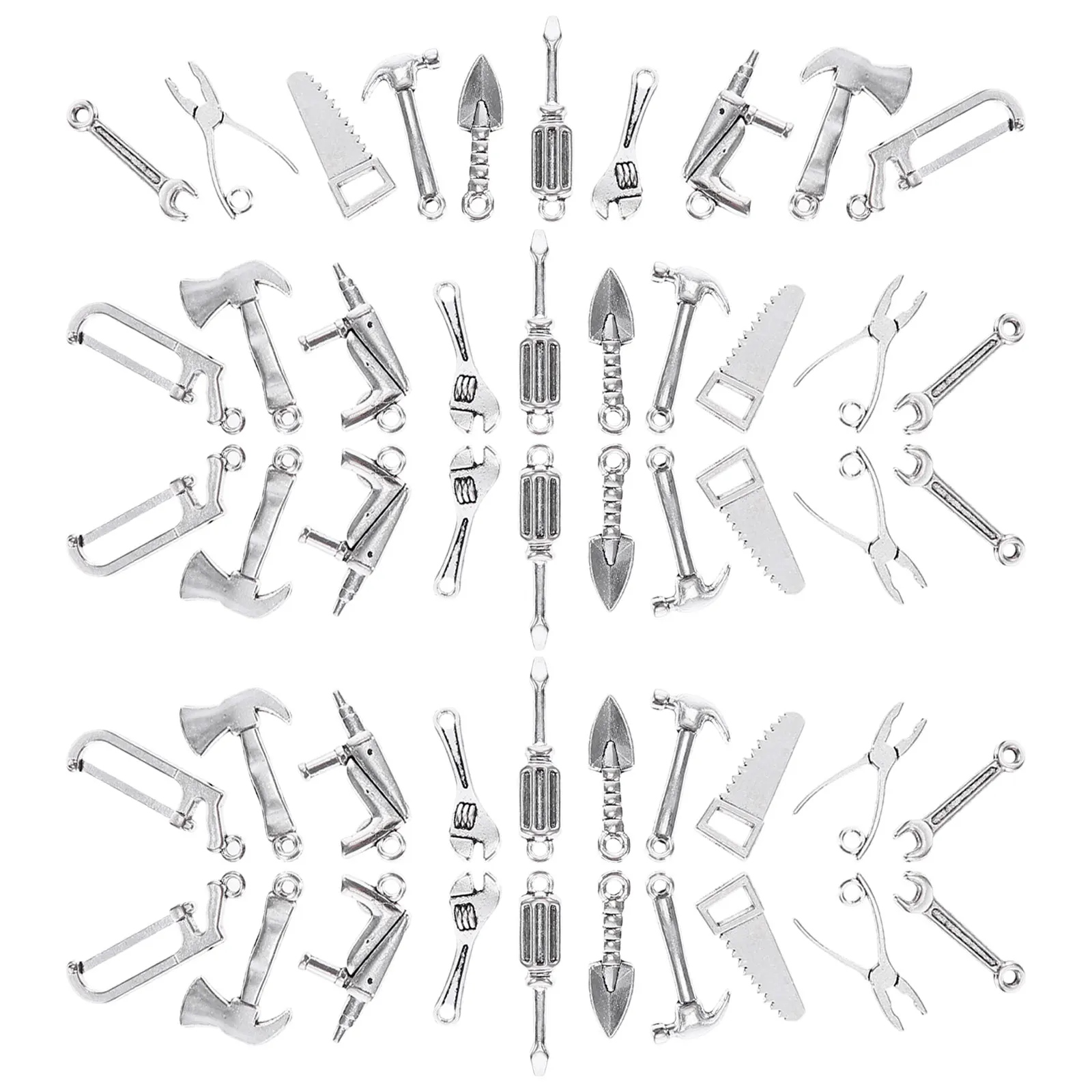 80Pcs Alloy Hand Tools Pendant Charm Set Simulation Mini Screwdriver Wrench Axe DIY Jewelry Pendants Alloy Pendant Charm
80Pcs Alloy Hand Tools Pendant Charm Set Simulation Mini Screwdriver Wrench Axe DIY Jewelry Pendants Alloy Pendant Charm