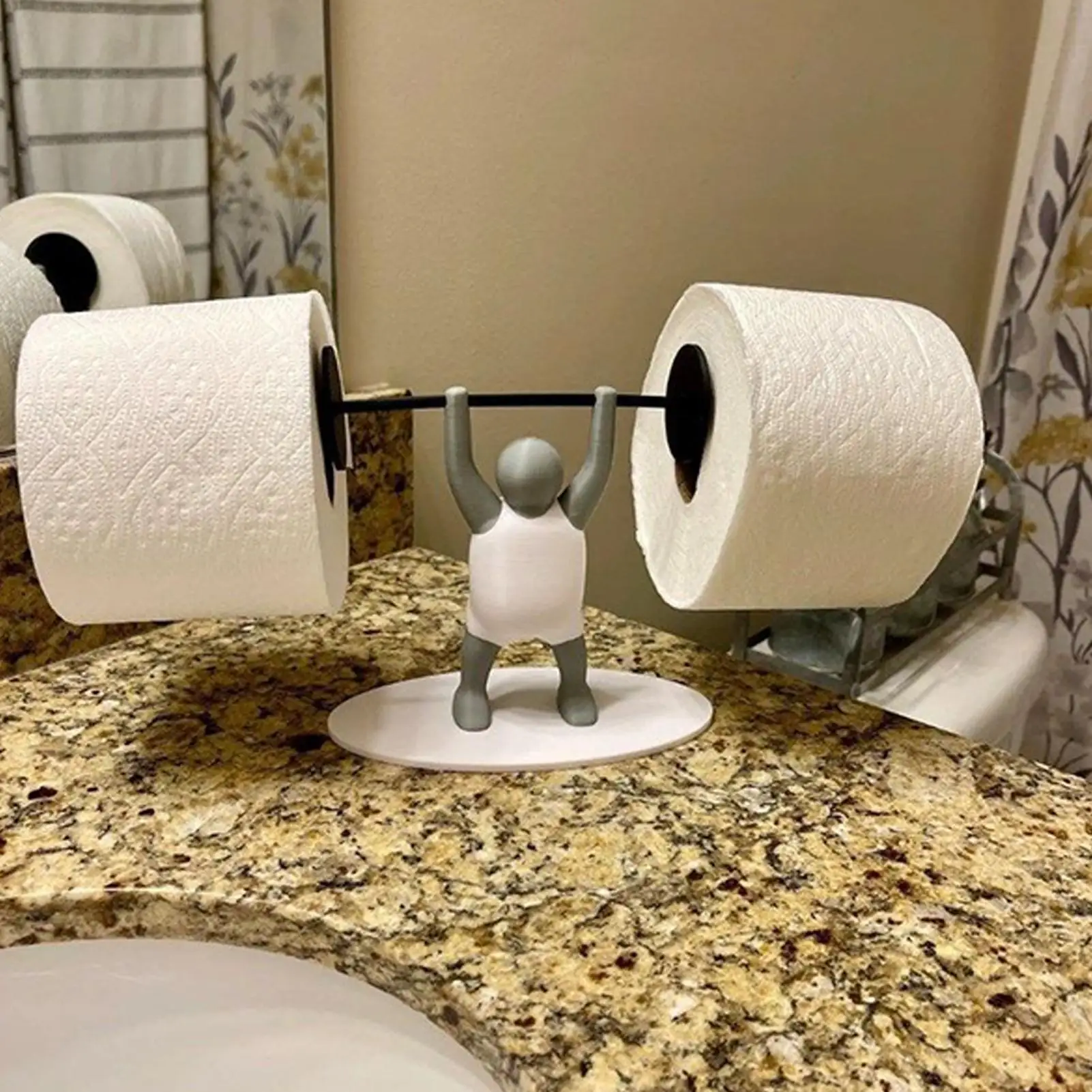 Paper Towel Holder Horizontal Tissue Roll Storage Rack Weight Lifting Men Paper Towel Roll Holder for School Trips Vanity Living
Paper Towel Holder Horizontal Tissue Roll Storage Rack Weight Lifting Men Paper Towel Roll Holder for School Trips Vanity Living