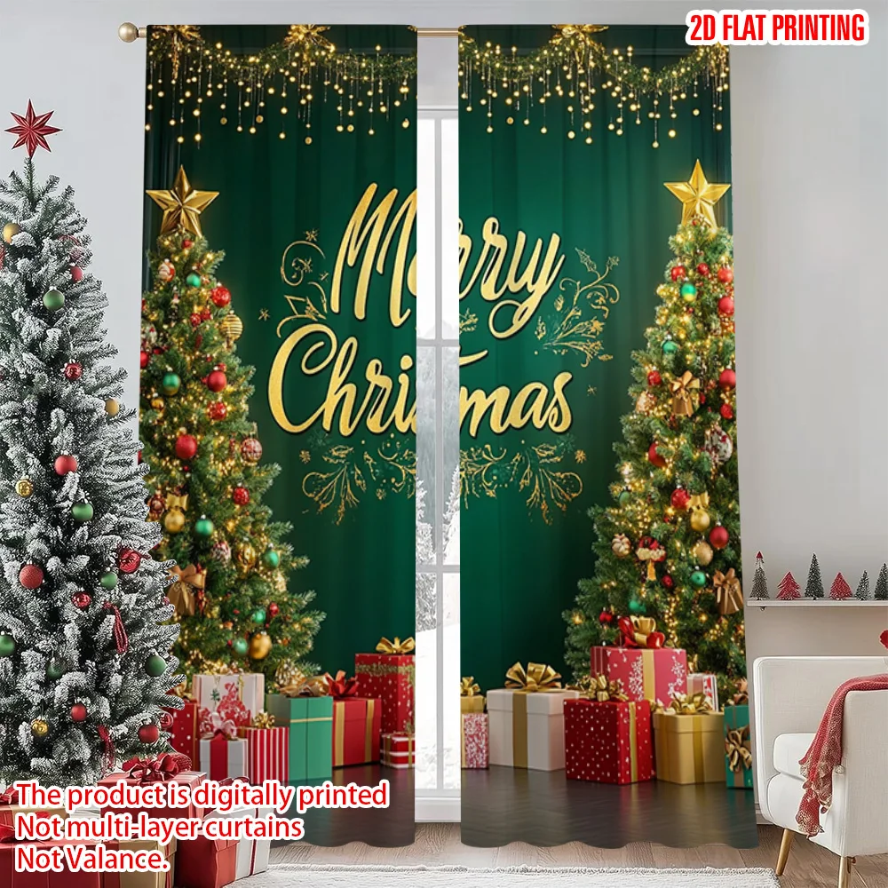 2pcs 2D flat printing Christmas Window Curtains Christmas party1 Versatile Durable Polyester Without Electricity Spring Party &
2pcs 2D flat printing Christmas Window Curtains Christmas party1 Versatile Durable Polyester Without Electricity Spring Party &