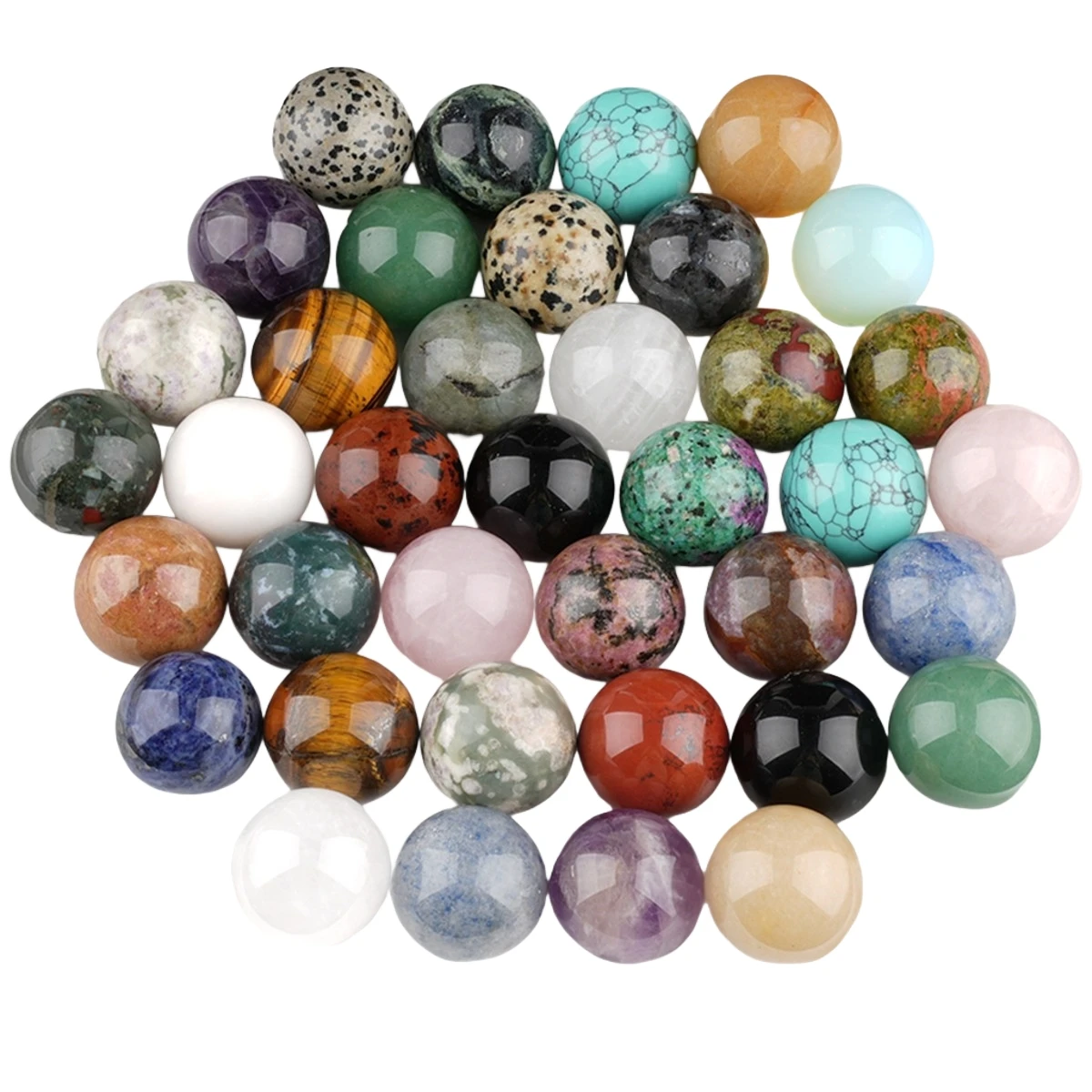 6PCS 25MM Semi-precious round beads without holes natural stone roand balls
6PCS 25MM Semi-precious round beads without holes natural stone roand balls