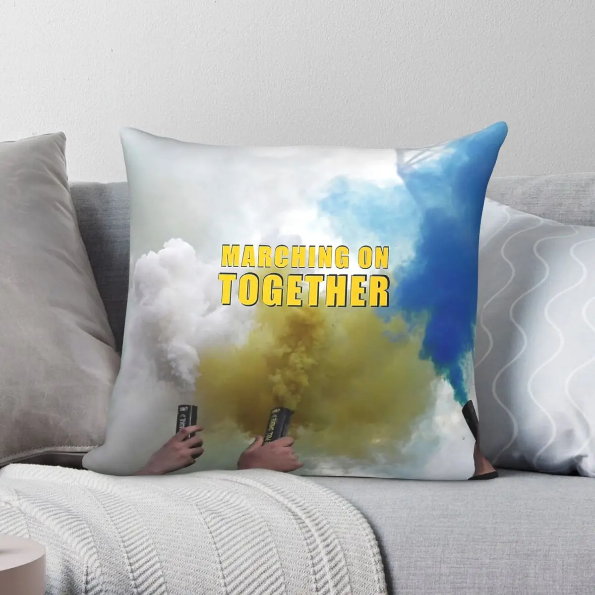 Marching On Together Square Pillowcase Polyester Linen Velvet Pattern Zip Decorative Pillow Case Car Cushion Cover
Marching On Together Square Pillowcase Polyester Linen Velvet Pattern Zip Decorative Pillow Case Car Cushion Cover