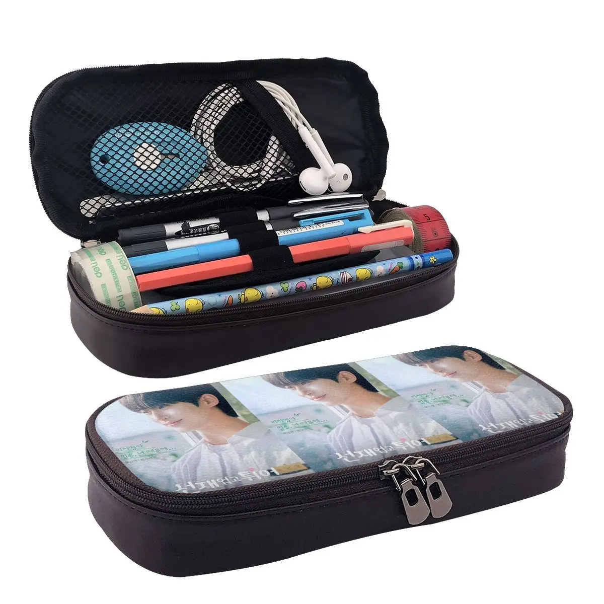 Lovely Runner Kdrama Byeon Woo Seok Leather Pencil Case for Kids School Pen Box Pencil Bag Stationery Supplies Pen Holder Bag
Lovely Runner Kdrama Byeon Woo Seok Leather Pencil Case for Kids School Pen Box Pencil Bag Stationery Supplies Pen Holder Bag
