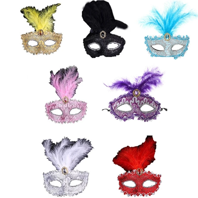 Маскарад Половина лица Перо Маска Костюм Хэллоуин Выпускной Маска для глаз для женщин 
Маскарад Половина лица Перо Маска Костюм Хэллоуин Выпускной Маска для глаз для женщин