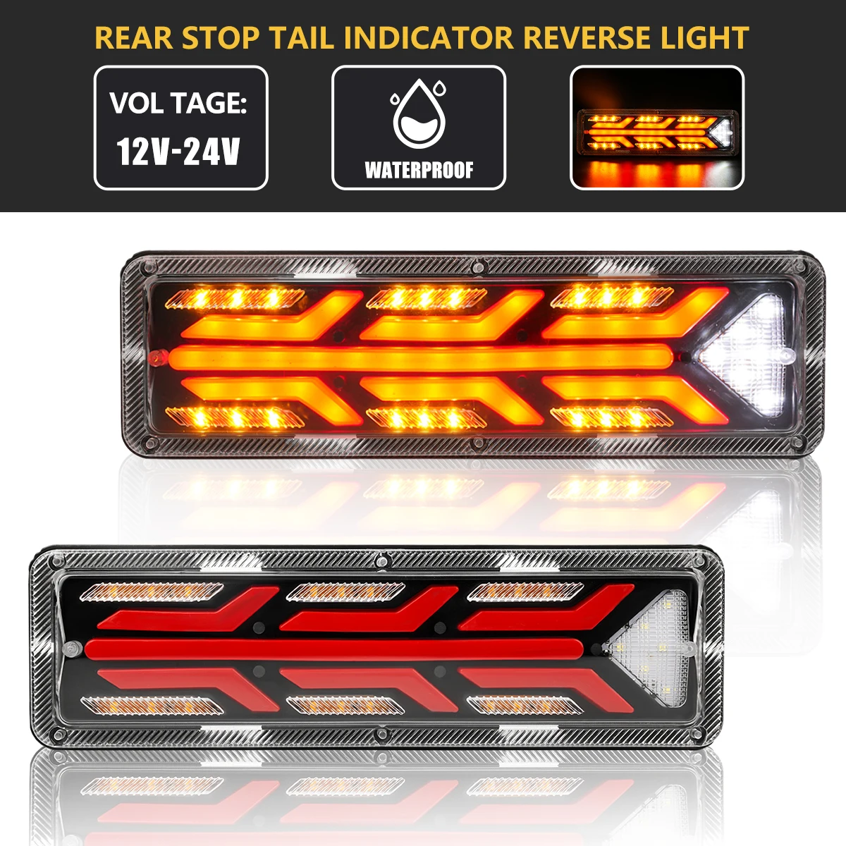 Car Trailer Trucks Tail light Car LED Rear Tail Light Running Turn Signal Rear Lamps Waterproof Taillight Parts 12V-24V
Car Trailer Trucks Tail light Car LED Rear Tail Light Running Turn Signal Rear Lamps Waterproof Taillight Parts 12V-24V