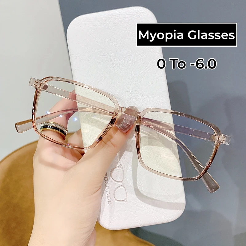 Ladies Myopia Glasses Blue Light Blocking Classic Square Frame Clear Minus Eyeglasses 0 To -6.0 Computer Nearsighted Eyewear
Ladies Myopia Glasses Blue Light Blocking Classic Square Frame Clear Minus Eyeglasses 0 To -6.0 Computer Nearsighted Eyewear