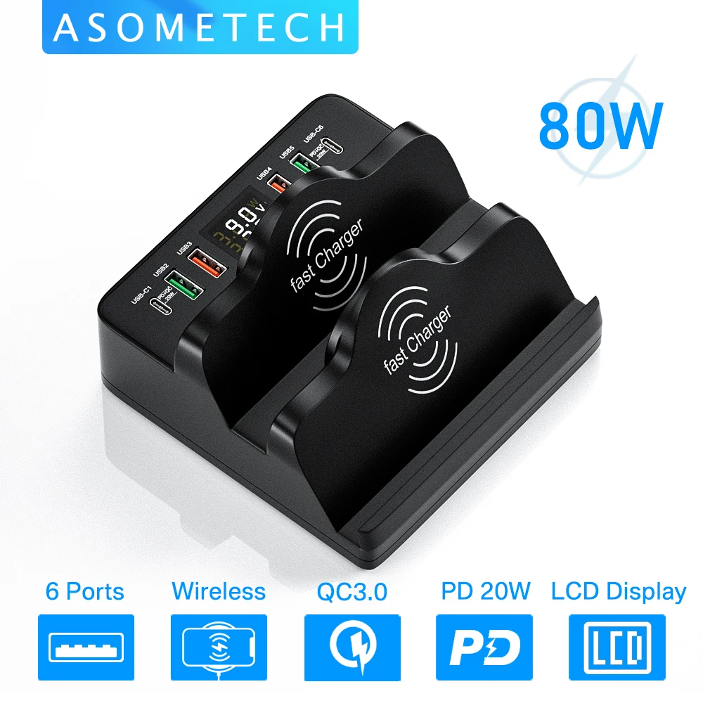 USB Charger Charging Station Wireless Charger Tablet Phone Adapters USB C PD Fast Charger For iPhone 12 11 Samsung Huawei Xiaomi
USB Charger Charging Station Wireless Charger Tablet Phone Adapters USB C PD Fast Charger For iPhone 12 11 Samsung Huawei Xiaomi