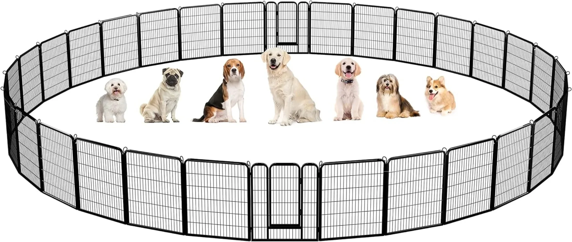 Dog Playpen 32 Panels 40 Inch Height Small Animals Pen Heavy Duty Pet Fence for Puppy Cat Rabbit Extra Large Foldable Pet
Dog Playpen 32 Panels 40 Inch Height Small Animals Pen Heavy Duty Pet Fence for Puppy Cat Rabbit Extra Large Foldable Pet