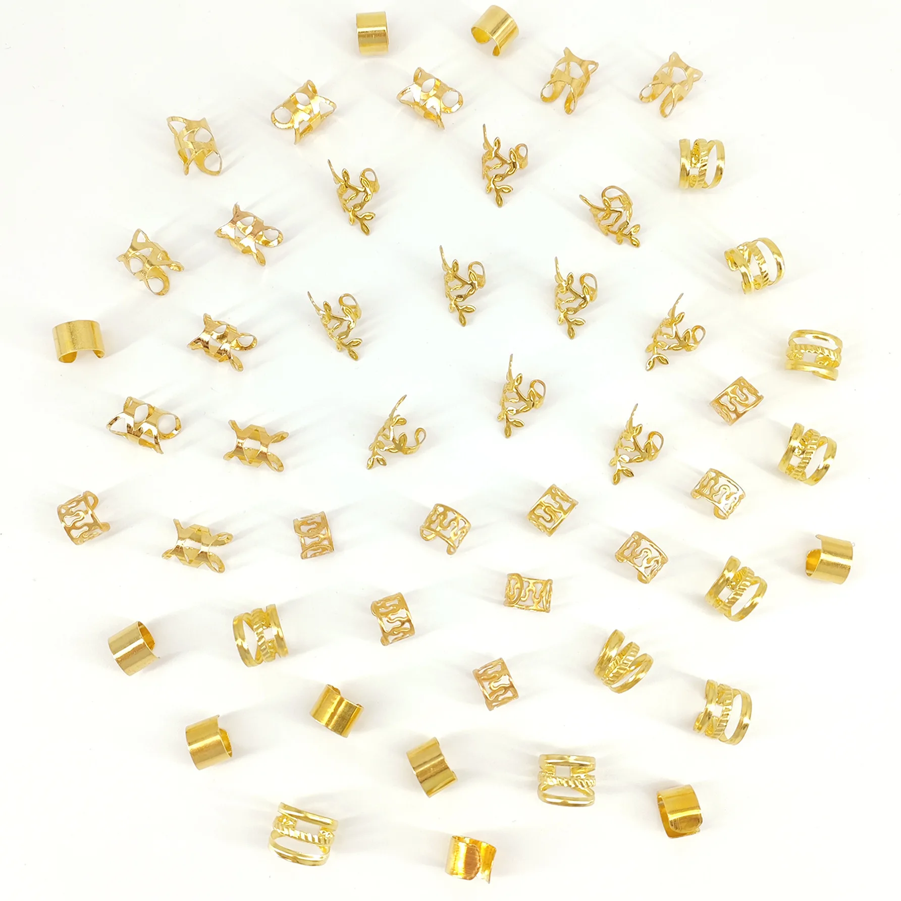 50 Pcs Hair Rings for Dreadlocks Durable Premium Metal Alloy Braid Rings Combo for Twist Braid Festival Costume
50 Pcs Hair Rings for Dreadlocks Durable Premium Metal Alloy Braid Rings Combo for Twist Braid Festival Costume