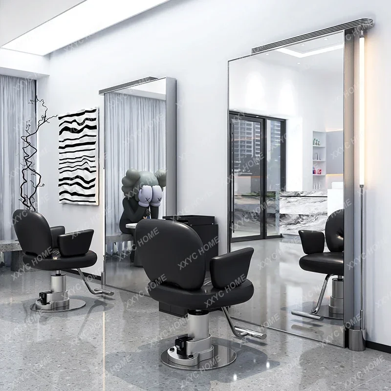 Barber Shop Mirror Single Double-Sided Hair Cutting and Dyeing Mirror with Light High-End for Hair Salon Fashion
Barber Shop Mirror Single Double-Sided Hair Cutting and Dyeing Mirror with Light High-End for Hair Salon Fashion