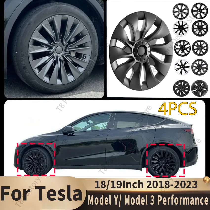 4PCS for Tesla Model Y/ Model 3 Performance 18/19Inch 2018-2023 Wheel Cover Replacement Aero Hub Cap Full Rim Cover Body Kits
4PCS for Tesla Model Y/ Model 3 Performance 18/19Inch 2018-2023 Wheel Cover Replacement Aero Hub Cap Full Rim Cover Body Kits