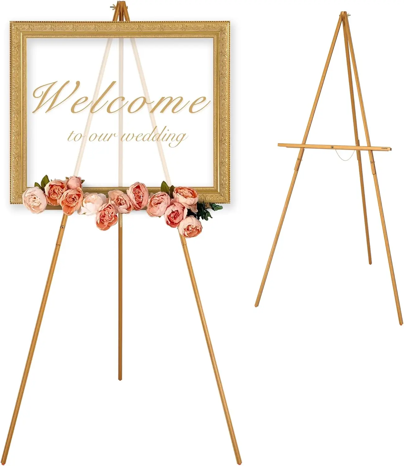 63" Wooden Easel Stand for Wedding Sign, Poster, Canvas Art Display & Painting
63" Wooden Easel Stand for Wedding Sign, Poster, Canvas Art Display & Painting
