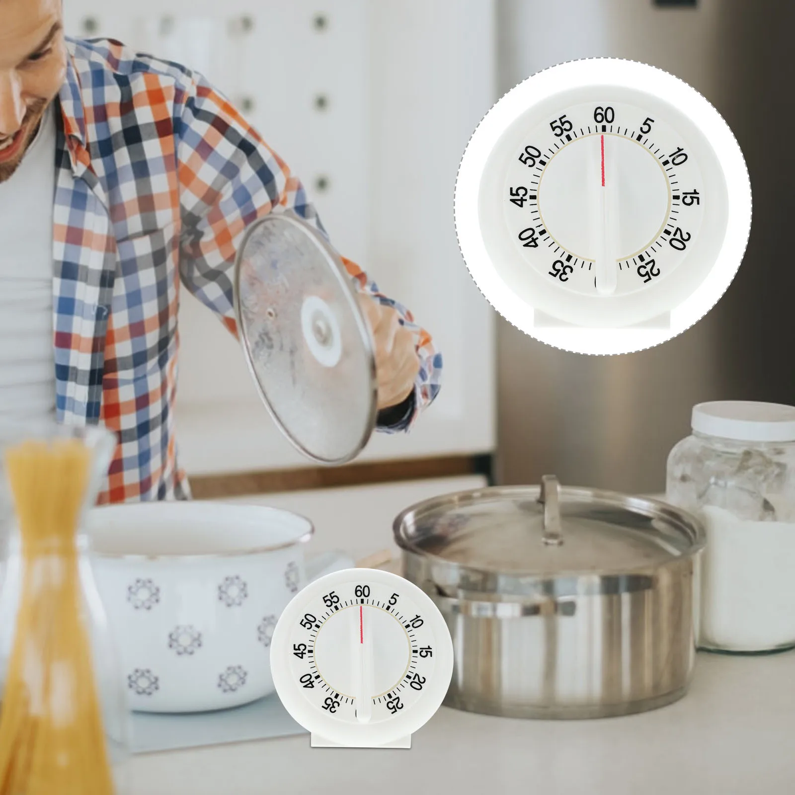 Large Round Mechanical Kitchen Timer Manual 60 Minute Countdown Tool Egg Timer for Cooking Baking Timers for Cooking
Large Round Mechanical Kitchen Timer Manual 60 Minute Countdown Tool Egg Timer for Cooking Baking Timers for Cooking