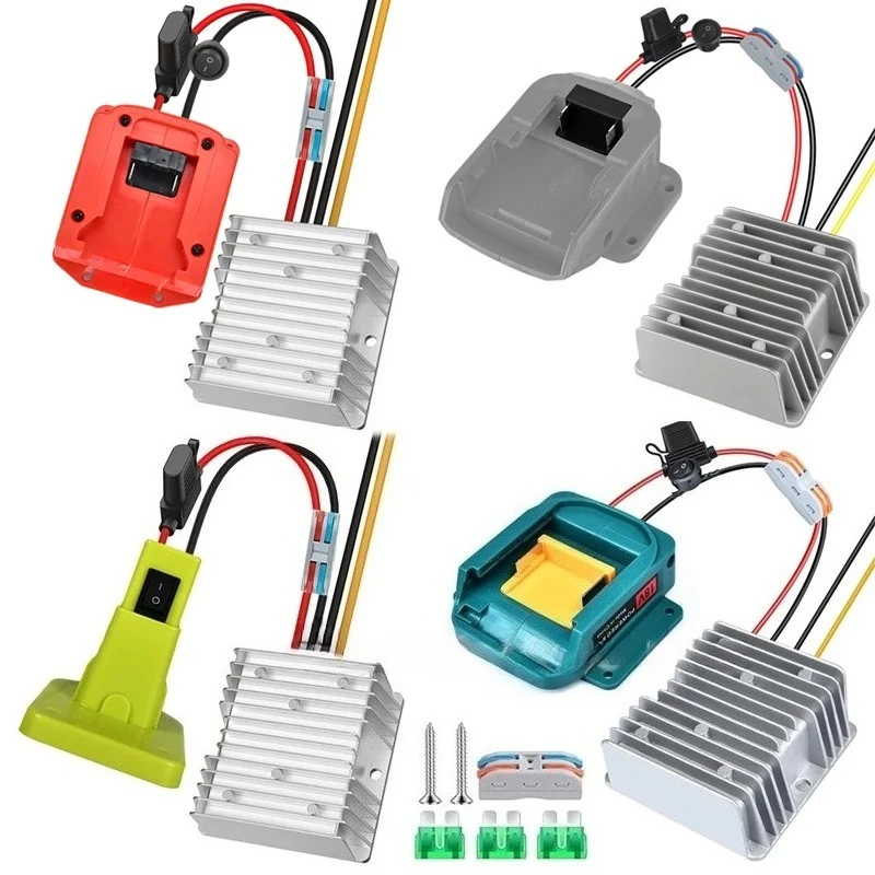 Suitable for Makita/Dewal/Milwaukee/Ryobi DIY Buck Boost Voltage Regulator 20A 240W DC 18V to 12V Step Down Converter Adapter
Suitable for Makita/Dewal/Milwaukee/Ryobi DIY Buck Boost Voltage Regulator 20A 240W DC 18V to 12V Step Down Converter Adapter