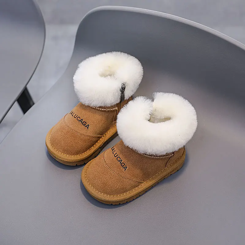 Baby Genuine Leather Snow Boots Winter Infant Warm Short Boots With Thick Fur Inside Boys Girls Retro Short Boots
Baby Genuine Leather Snow Boots Winter Infant Warm Short Boots With Thick Fur Inside Boys Girls Retro Short Boots
