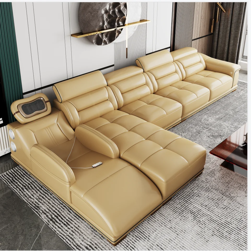 #2025 Nordic Design Sectional Sofa Set Electric Recliner Bluetooth Speaker | Villa Living Room L-Shape Furniture with Massage
#2025 Nordic Design Sectional Sofa Set Electric Recliner Bluetooth Speaker | Villa Living Room L-Shape Furniture with Massage