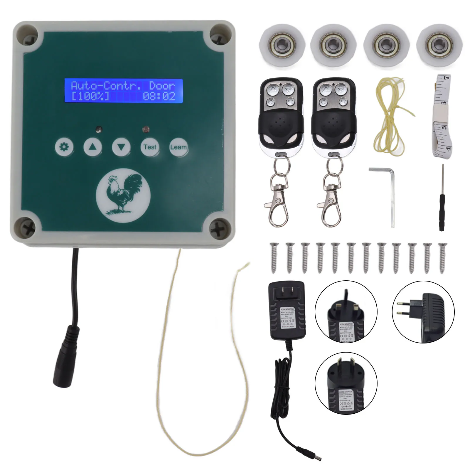 Automatic Chicken Coop Door Controller IP44 Cage Opener Remote Control Poultry House Door Actuator Motor with Timer Light Sensor
Automatic Chicken Coop Door Controller IP44 Cage Opener Remote Control Poultry House Door Actuator Motor with Timer Light Sensor