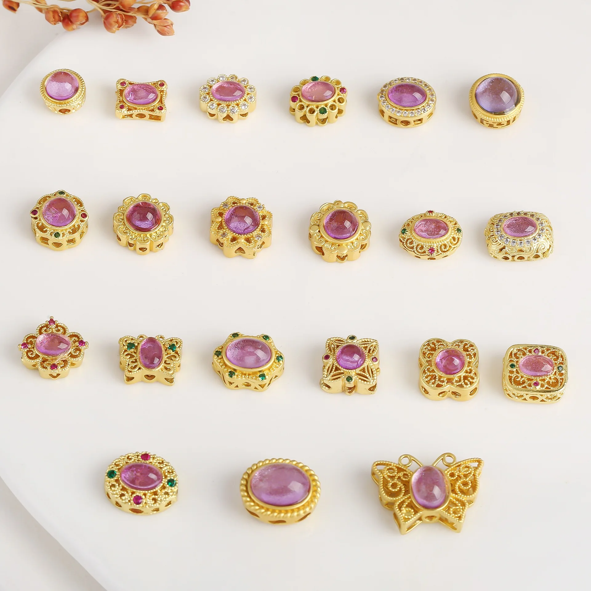 1pcs Copper Plating Hollow Multi-pass Ring Inlaid Crystal Jewelry Spacer Beads Diy Pearl Bracelet Necklace Materials Wholesale
1pcs Copper Plating Hollow Multi-pass Ring Inlaid Crystal Jewelry Spacer Beads Diy Pearl Bracelet Necklace Materials Wholesale
