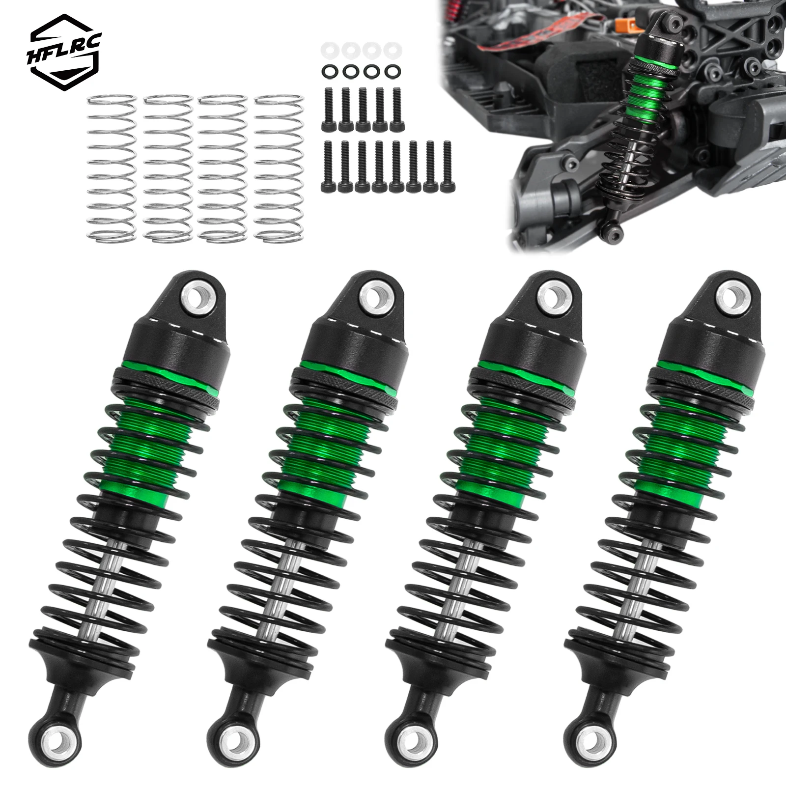 HFLRC 4PCS Aluminum Shock Absorber 66.5mm for ARRMA 1/18 Granite Grom 1/14 Typhon Grom 1/16 Mojave Grom RC Replacement ARA330806
HFLRC 4PCS Aluminum Shock Absorber 66.5mm for ARRMA 1/18 Granite Grom 1/14 Typhon Grom 1/16 Mojave Grom RC Replacement ARA330806