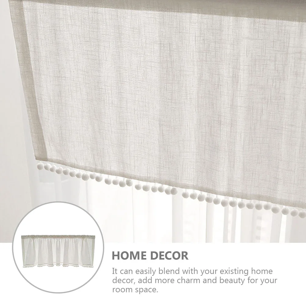 Home Ethnic Style Window Curtain Short Drape Decorative Cotton Balls Practical Window Accessory Bedroom Living Room Household
Home Ethnic Style Window Curtain Short Drape Decorative Cotton Balls Practical Window Accessory Bedroom Living Room Household