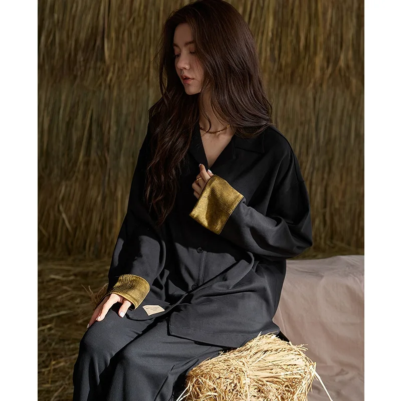 Women's Pajama Set Comfortable Sleepwear Long Sleeve Pajamas Soft Cotton Women Spring Autumn Casual New Style Simple Outdoor
Women's Pajama Set Comfortable Sleepwear Long Sleeve Pajamas Soft Cotton Women Spring Autumn Casual New Style Simple Outdoor