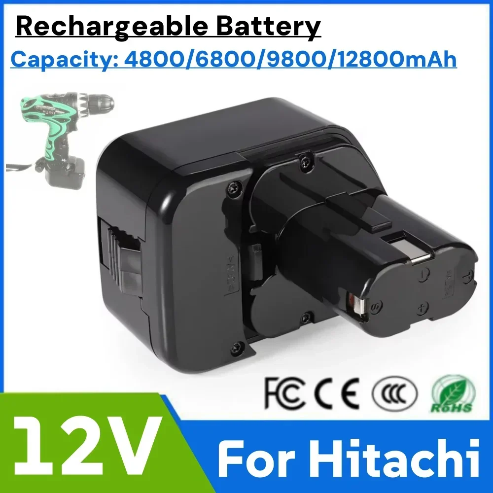 For Hitachi EB1212S 12V 4.8/6.8/9.8/12.8Ah Rechargeable Battery EB1220BL EB1214S WR12DMR CD4D DH15DV C5D Cordless Drill Batteri
For Hitachi EB1212S 12V 4.8/6.8/9.8/12.8Ah Rechargeable Battery EB1220BL EB1214S WR12DMR CD4D DH15DV C5D Cordless Drill Batteri