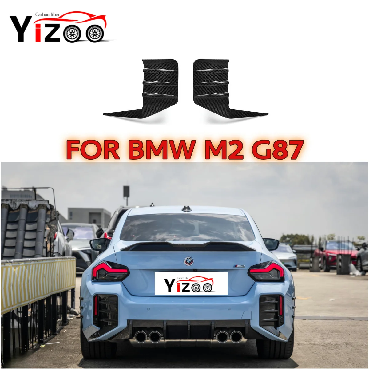 Dry Carbon Fiber Rear Bumper Splitter Fog Light Cover Air Vent Trim Side Outlet Intake Frame For BMW M2 G87 2022+ Body Kit
Dry Carbon Fiber Rear Bumper Splitter Fog Light Cover Air Vent Trim Side Outlet Intake Frame For BMW M2 G87 2022+ Body Kit