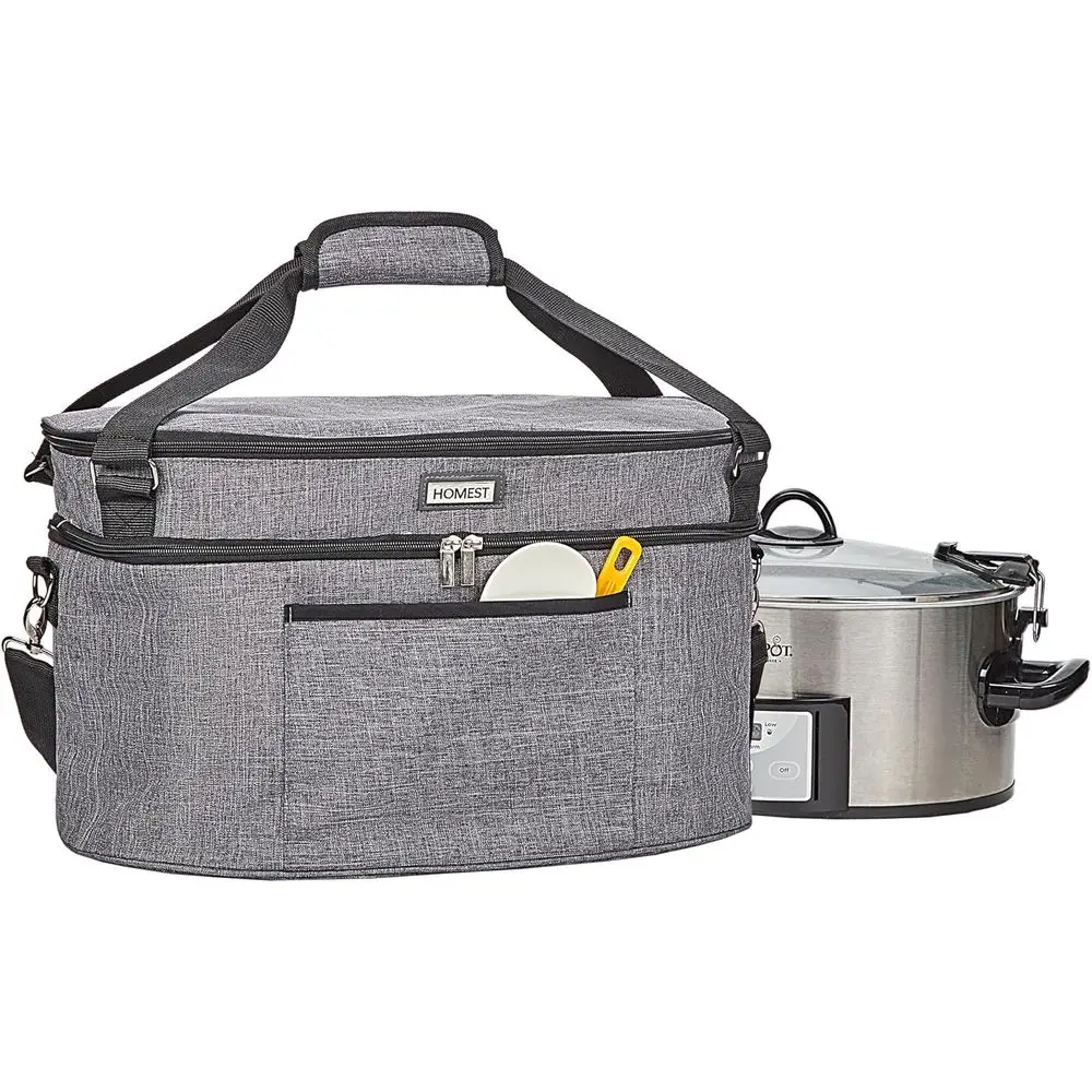 6-8 Quart Insulated Slow Cooker Travel Bag with Easy Clean Lining and Carry Case
6-8 Quart Insulated Slow Cooker Travel Bag with Easy Clean Lining and Carry Case