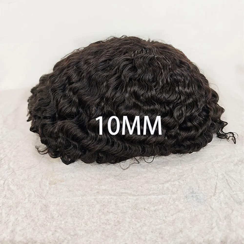 10mm Deep 360 Wave Full Thin Skin PU or Lace Toupee Afro Kinky Curly Male Wigs 100%Human Hair Black Replacement Hairpieces 8x10
10mm Deep 360 Wave Full Thin Skin PU or Lace Toupee Afro Kinky Curly Male Wigs 100%Human Hair Black Replacement Hairpieces 8x10