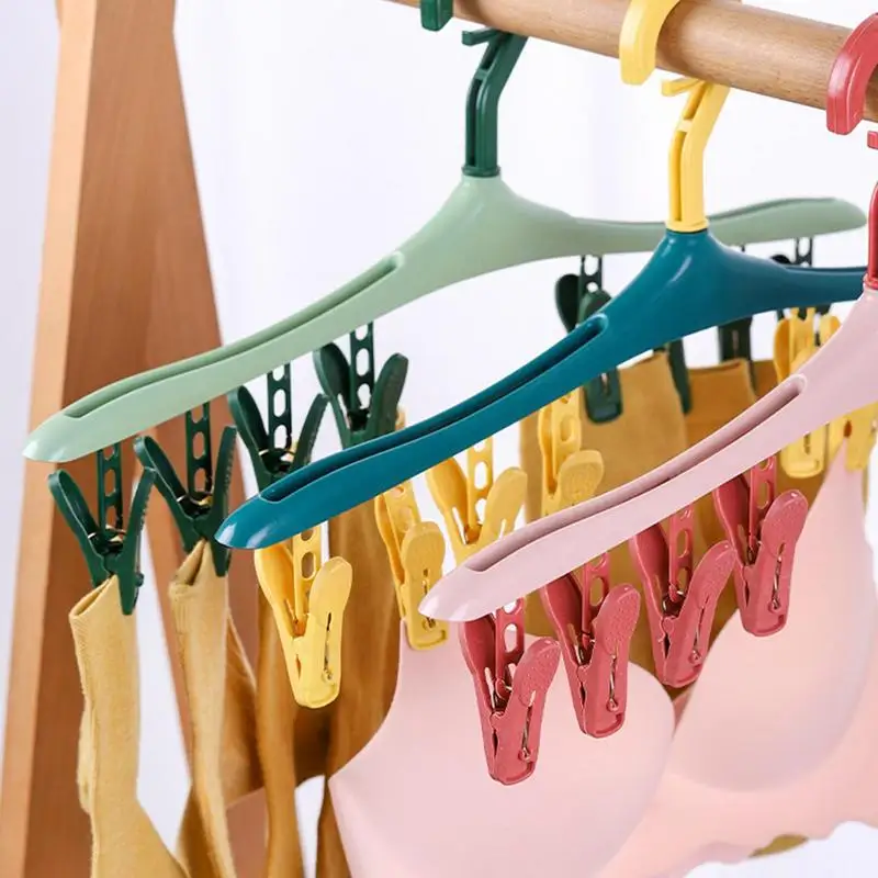 8 Clips Clothes Hanger Plastic Socks Underwear Drying Clips Waterproof Portable Multifunction Clothespin Bathrooms Accessories
8 Clips Clothes Hanger Plastic Socks Underwear Drying Clips Waterproof Portable Multifunction Clothespin Bathrooms Accessories