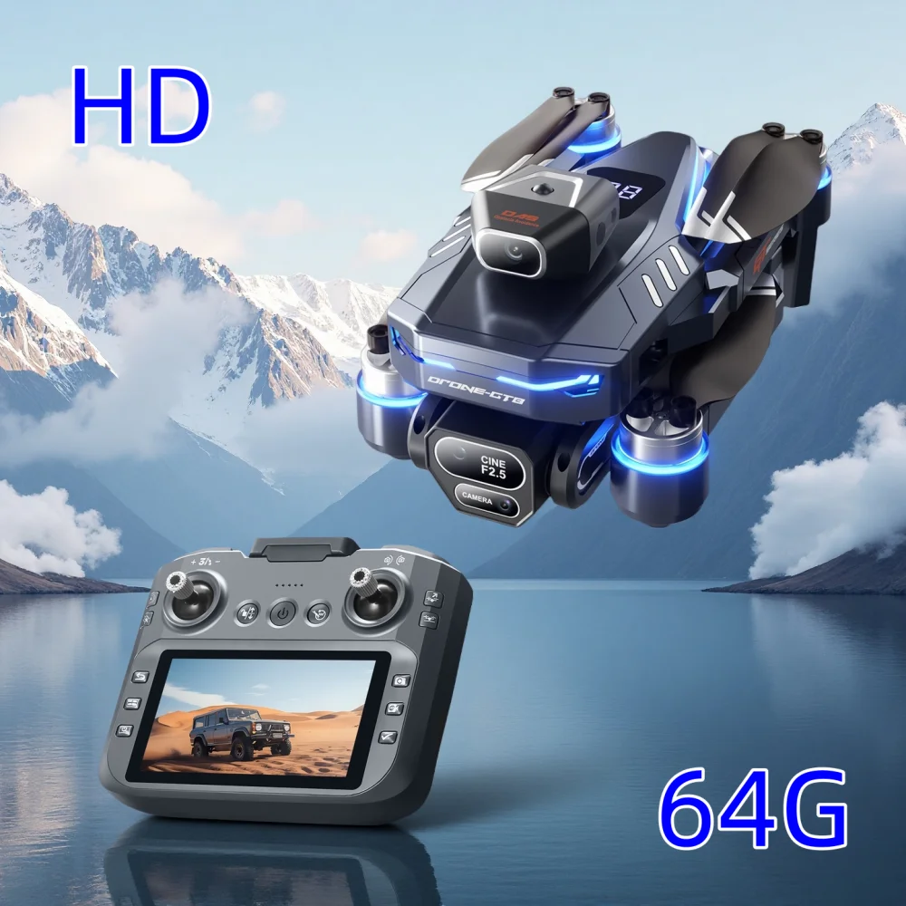 New GT8 Max Drone 4K ESC Professional WIFI FPV Dron Obstacle Avoidance Brushless Four-Axis Folding RC Quadcopter
New GT8 Max Drone 4K ESC Professional WIFI FPV Dron Obstacle Avoidance Brushless Four-Axis Folding RC Quadcopter