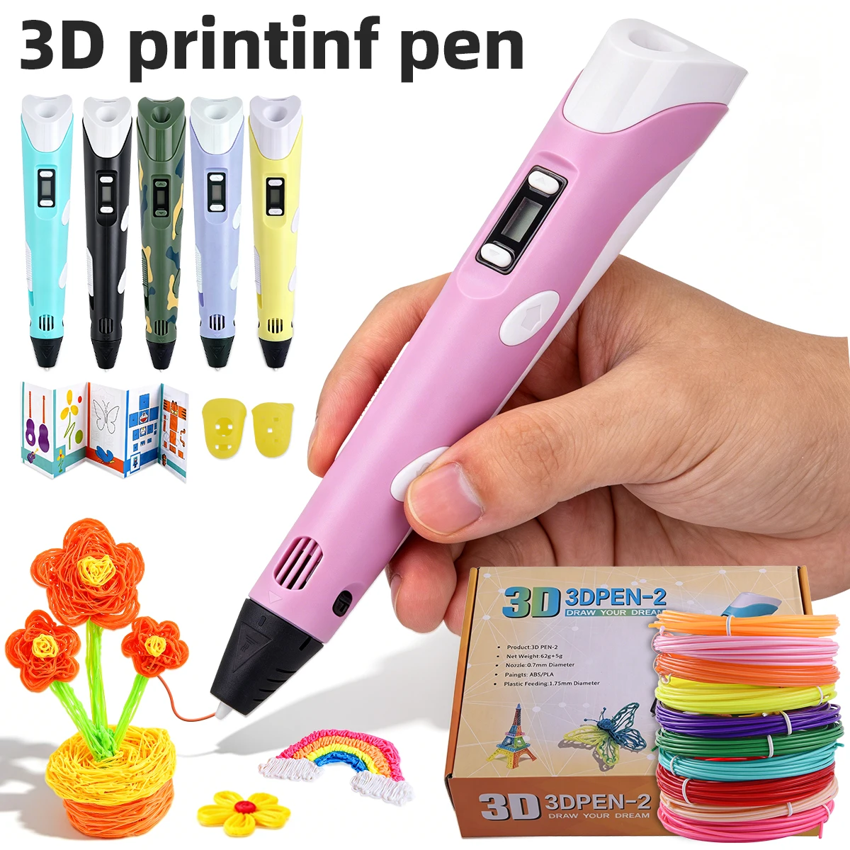 NEW DIY 3D Printing Pen Set 3d Print Pen With PLA Filament Children Creative Educational Toy Christmas Birthday Gift For Child
NEW DIY 3D Printing Pen Set 3d Print Pen With PLA Filament Children Creative Educational Toy Christmas Birthday Gift For Child