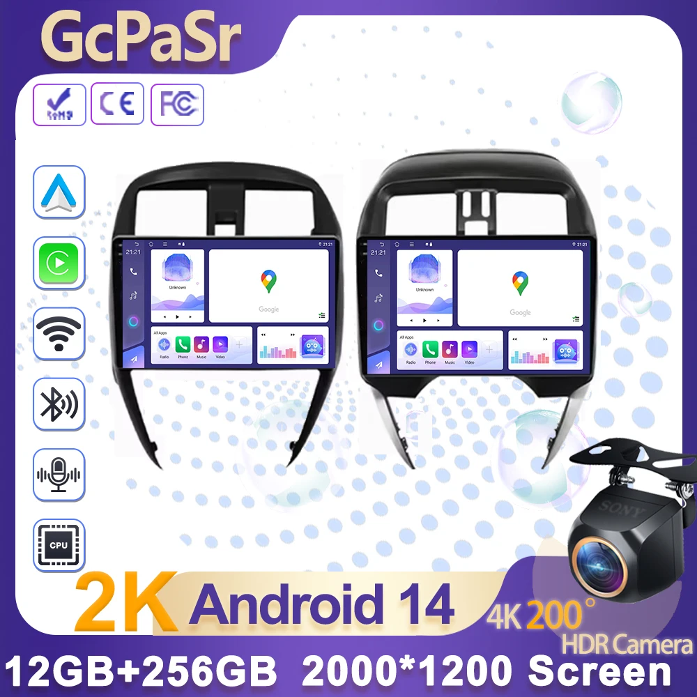 Автомобильное радио Android 14 для Nissan Micra K13 March K13 2013-2017 GPS Стерео Carplay Мультимедийный плеер Android Auto 4G Wi-Fi без 2din
Автомобильное радио Android 14 для Nissan Micra K13 March K13 2013-2017 GPS Стерео Carplay Мультимедийный плеер Android Auto 4G Wi-Fi без 2din