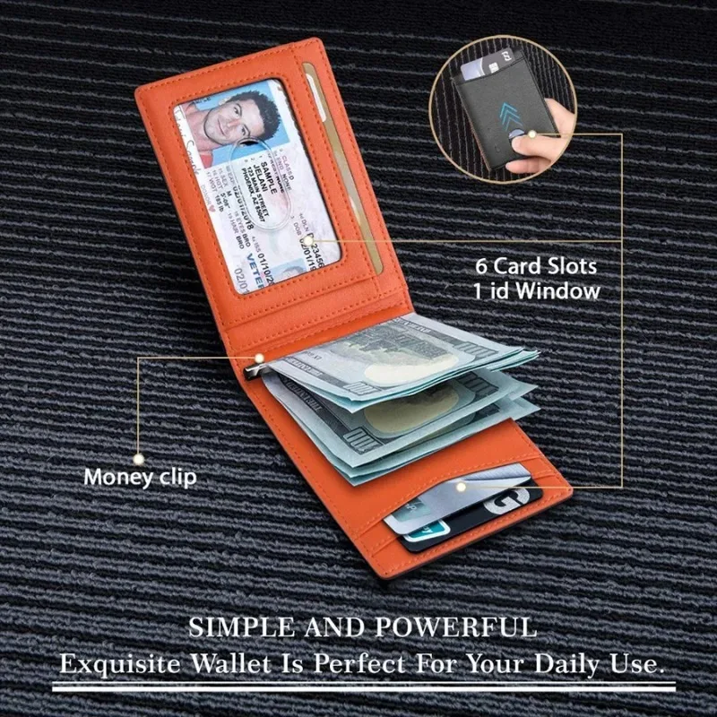 Synthetic Leather Slim Smart Wallet for Men Credit Card Holder Money Clip RFID Blocking Men Thin Bifold Wallet Money Bag
Synthetic Leather Slim Smart Wallet for Men Credit Card Holder Money Clip RFID Blocking Men Thin Bifold Wallet Money Bag