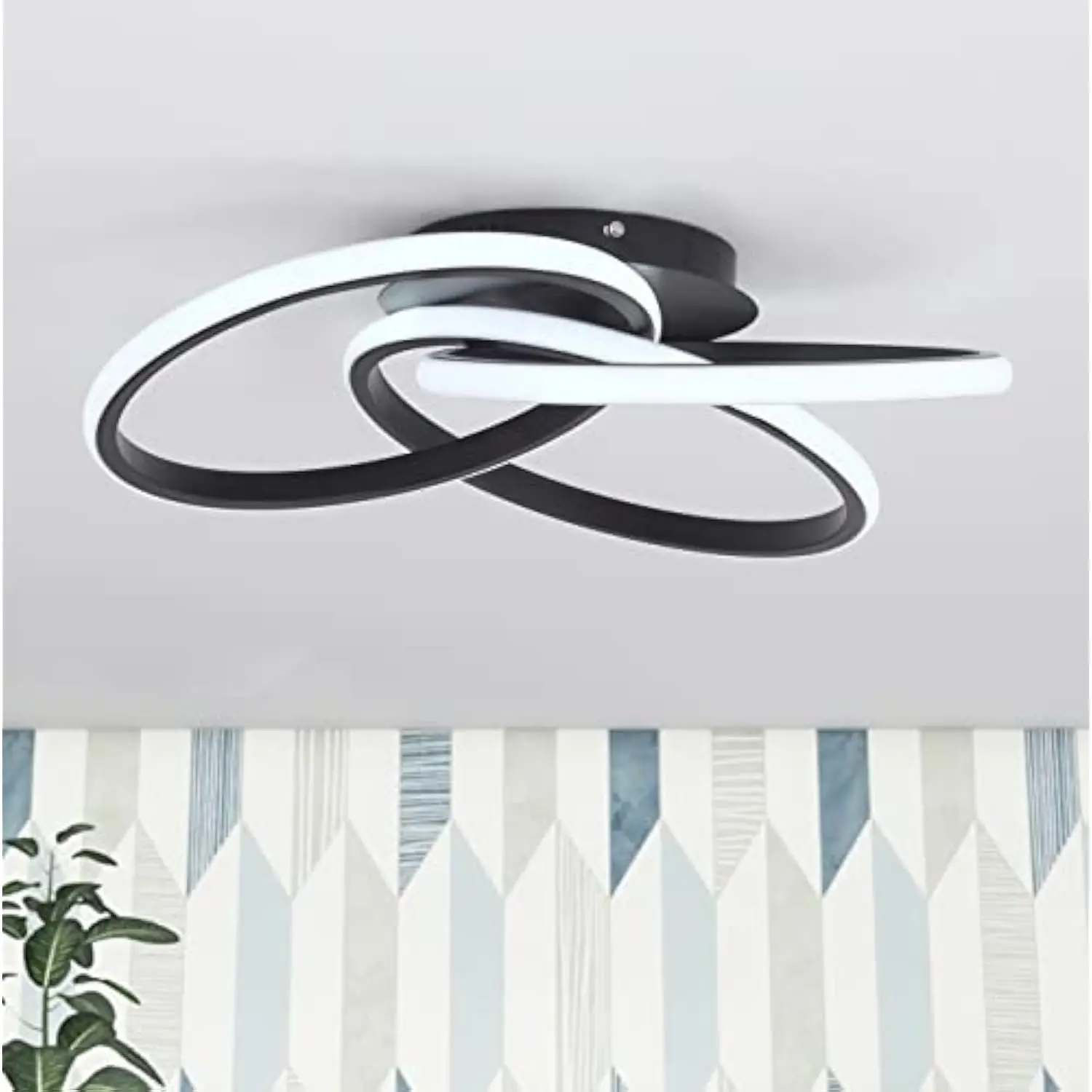 Modern Dimmable Led Close to Ceiling Lamp with Irregular Ring, Flush Mount Lighting with Acrylic S
Modern Dimmable Led Close to Ceiling Lamp with Irregular Ring, Flush Mount Lighting with Acrylic S