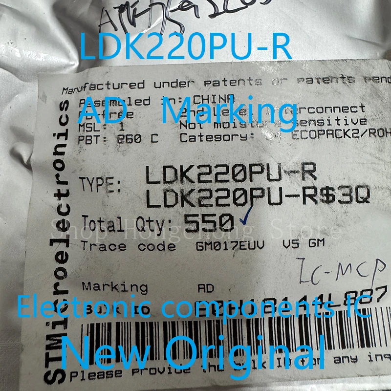 Новый оригинальный LDK220PU-R LDK220PU LDK220PUR LDK220 AD код маркировки регулятор LDO Pos 1,185 В 0,2 А 6-контактный DFN T/R 10 шт.
Новый оригинальный LDK220PU-R LDK220PU LDK220PUR LDK220 AD код маркировки регулятор LDO Pos 1,185 В 0,2 А 6-контактный DFN T/R 10 шт.