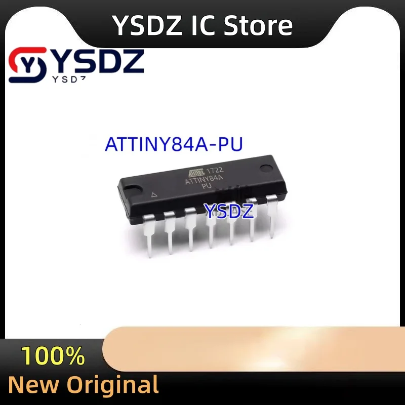 NEW 10pcs/lot ATTINY84A-PU ATTINY84A MCU 8BIT 8KB FLASH 14-DIP
NEW 10pcs/lot ATTINY84A-PU ATTINY84A MCU 8BIT 8KB FLASH 14-DIP