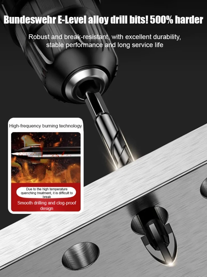 Concrete Drill Bit Set Drill Bit Set High Hardness Abrasion Resistant Tungsten Carbide Repair Tools
Concrete Drill Bit Set Drill Bit Set High Hardness Abrasion Resistant Tungsten Carbide Repair Tools