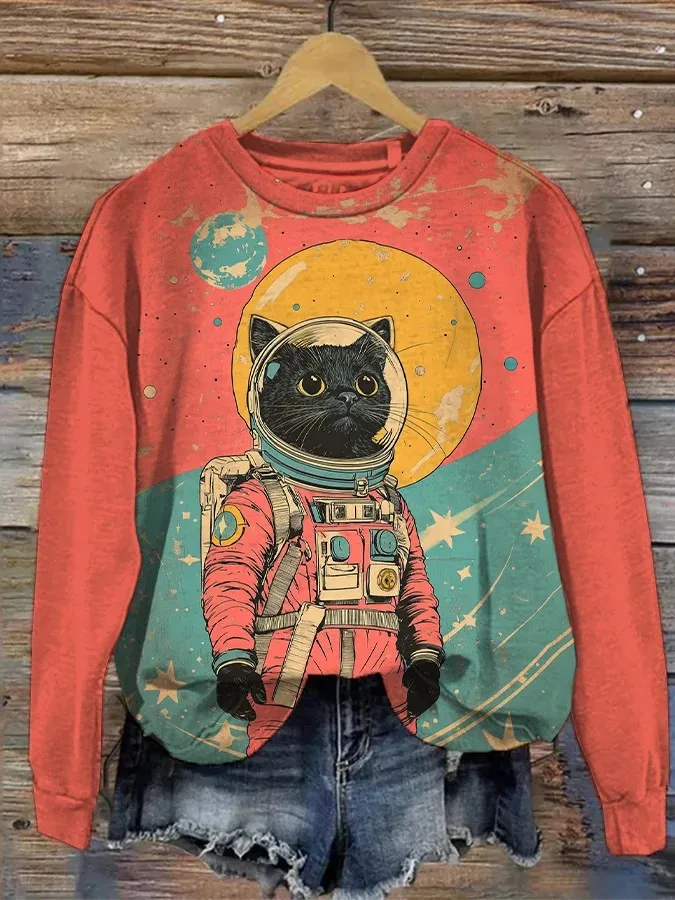 Women's Funny Animal Printed Sweatshirt 3D Print O-Neck Long Sleeved Tops Summer Casual Women's Clothing Apparel Y2K Streetwear
Women's Funny Animal Printed Sweatshirt 3D Print O-Neck Long Sleeved Tops Summer Casual Women's Clothing Apparel Y2K Streetwear
